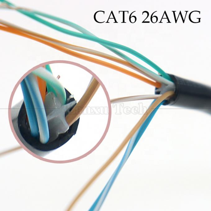 高品質のネットワークイーサネット Cta6 26AWG RJ45 8p8c 女性ソケットからオープン 缶詰の裸のワイヤー端ケーブル 2