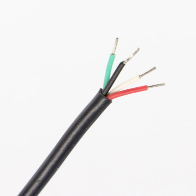 オーダーメイド組立 女性 RJ45 ソケット オープン 缶詰付き 溶接 4 ワイヤー 裸の端 ピッグテールケーブル 2