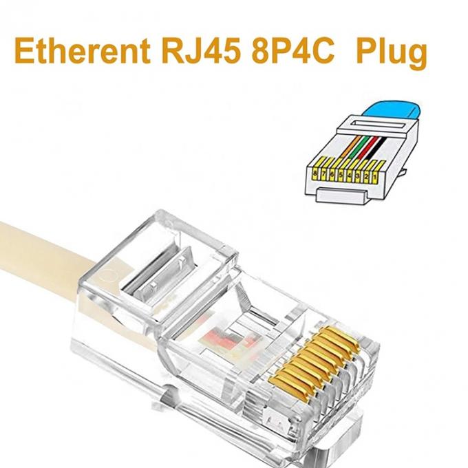 イーサネット RJ45 8P8C 男性から電話 RJ11 4P4C 女性 ソケット ADSL コンネクタ 変換器 拡張ケーブル アダプター 4