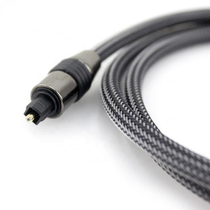 高品質 耐久性 帯状 光ファイバー Toslink Spdif ゴールド デジタル オーディオ 光ケーブル 4