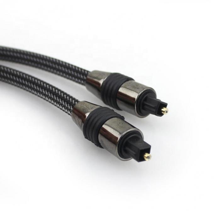 高品質 耐久性 帯状 光ファイバー Toslink Spdif ゴールド デジタル オーディオ 光ケーブル 3