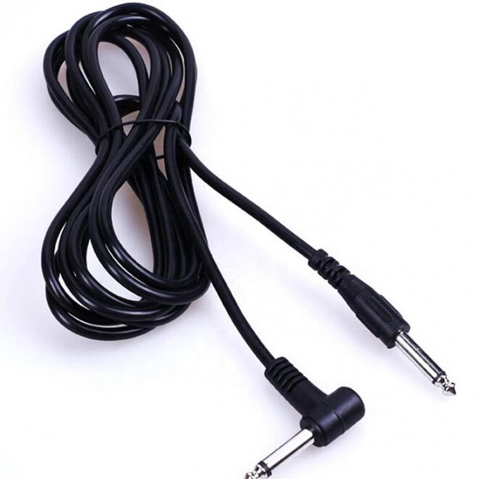 1M 3M 5M 耐久性 90度角直線 6.35mm 1/4 TS ジャック 楽器パッチ ギターケーブル 0