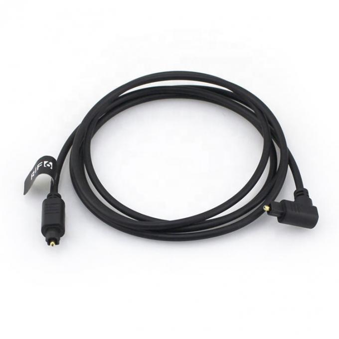 高品質の90度アングル 24K ゴールド SPDIF デジタル オプティカル オーディオ トスリンク ケーブル PS4 テレビ 0