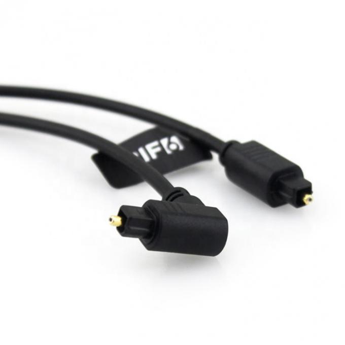 高品質の90度アングル 24K ゴールド SPDIF デジタル オプティカル オーディオ トスリンク ケーブル PS4 テレビ 1