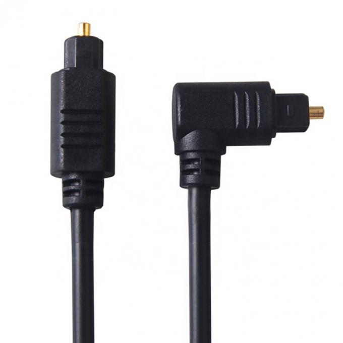高品質の90度アングル 24K ゴールド SPDIF デジタル オプティカル オーディオ トスリンク ケーブル PS4 テレビ 4