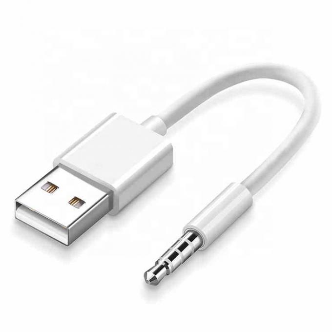 USB2.0 女性から3.5mm ジャック 3ポール AUX変換アダプタ 車用オーディオスピーカー 0