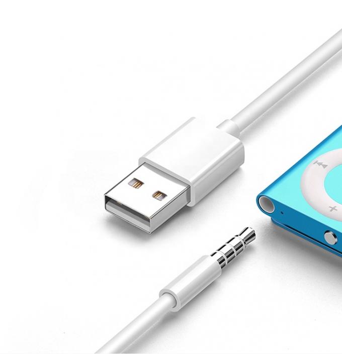 USB2.0 女性から3.5mm ジャック 3ポール AUX変換アダプタ 車用オーディオスピーカー 1