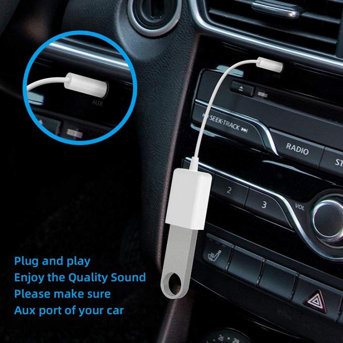 USB2.0 女性から3.5mm ジャック 3ポール AUX変換アダプタ 車用オーディオスピーカー 5