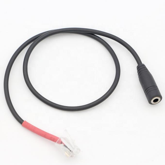 RJ9 RJ10 女性 3.5mm CTIAプラグ オーディオ ジャック ヘッドセット アダプタケーブル オフィス電話 5