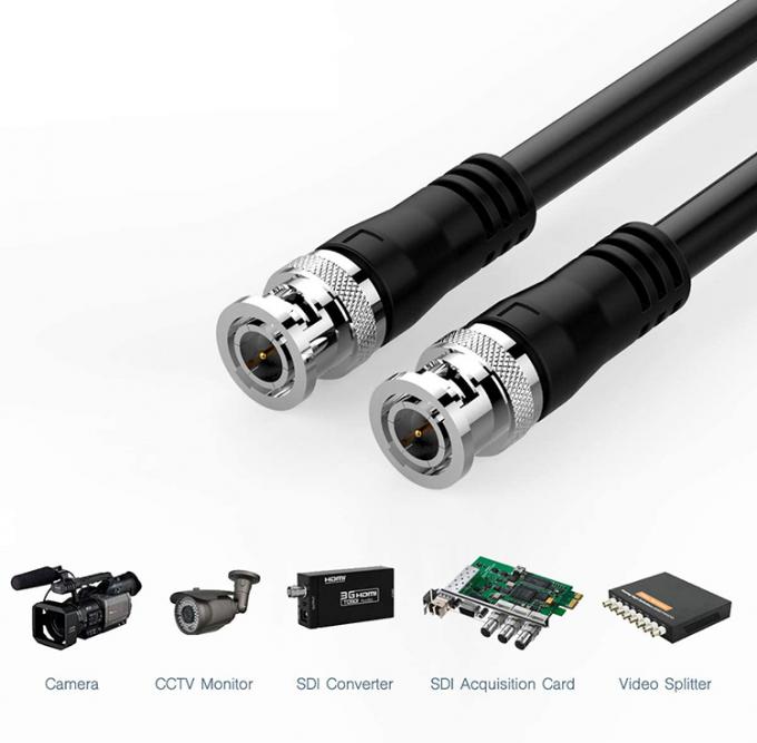 SDI アセンブリ セキュリティ CCTV カメラ コアシアル ビデオ パワー BNC ジャック 男性接続器 BNC ケーブル 4