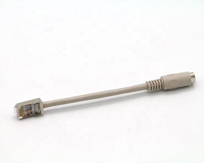 0.2M 0.5M 1M 2M 3M 5M 8 PIN ミニディン 女性からRJ45延長ケーブル 0