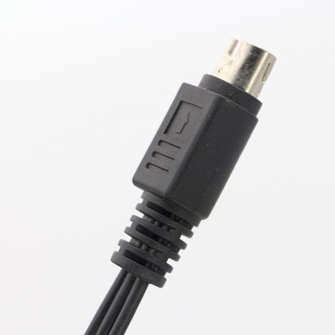 9ピン ミニディンから3 RCA Sビデオオーディオケーブル テレビディスプレイ オーディオビデオ受信機 2