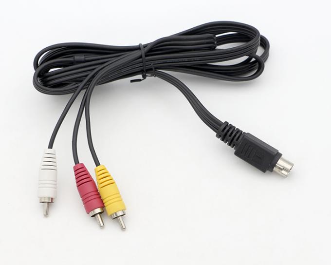 9ピン ミニディンから3 RCA Sビデオオーディオケーブル テレビディスプレイ オーディオビデオ受信機 0