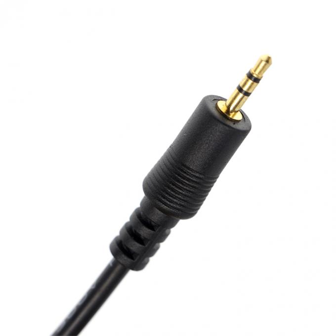 カスタム3ポール右角 2.5mm TRSから3.5mm Mono TRRS Auxステレオオーディオジャックケーブル 2