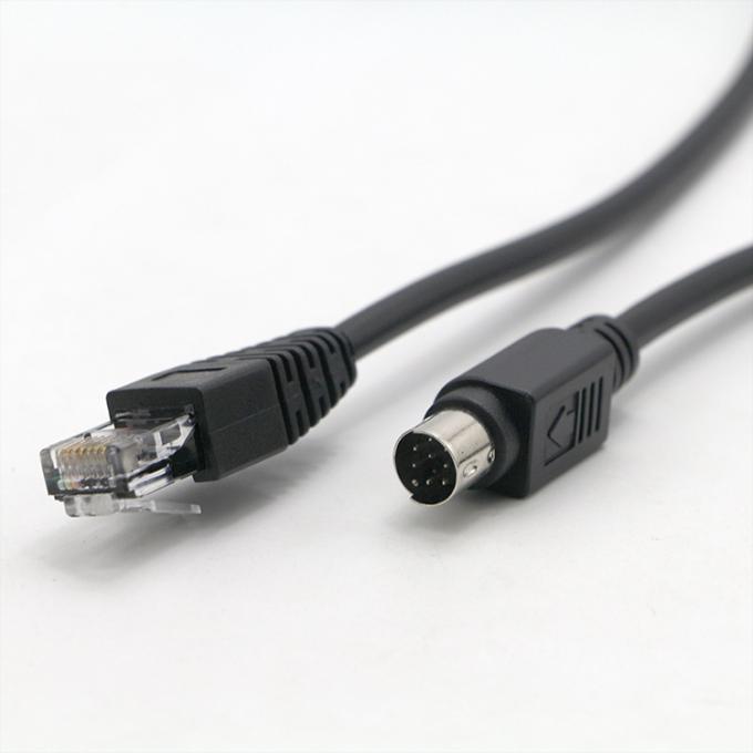 カスタム 男性から男性 RJ45から8ピン ミニディン接続ケーブル 2