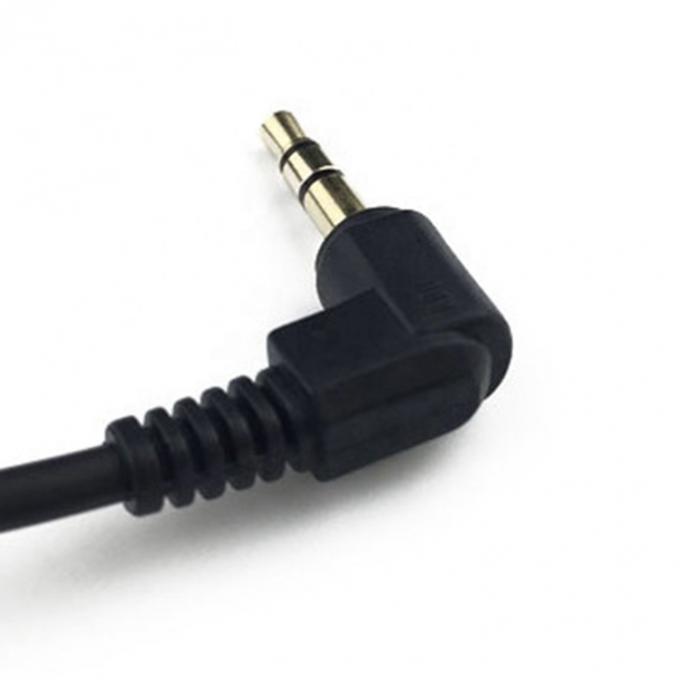 OEM 1m 巻き 男性から男性 90度 右角 3.5mm TRS ステレオオーディオ ジャックケーブル 3