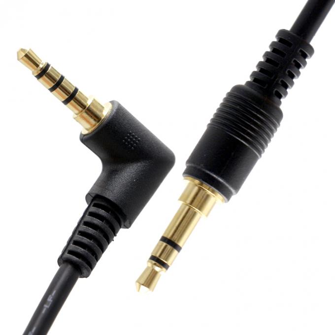 OEM 90度 右角 3.5mm TRRS ジャック 男性から3.5mm TRRS ジャック 男性オーディオケーブル 2
