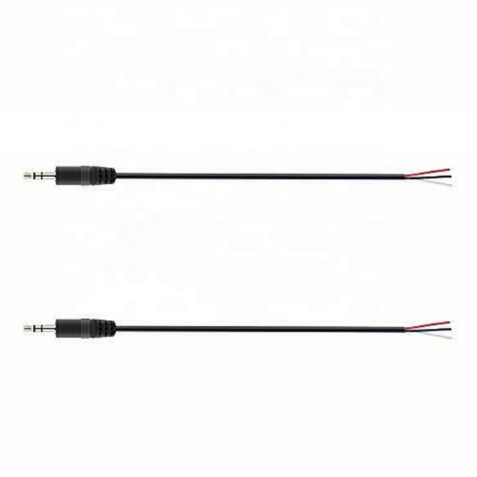 TRS 2 ポール ステレオ オーディオ ジャック 3.5mm 男性 ストック ストリップ 缶詰 裸線 オープン エンド ケーブル 3