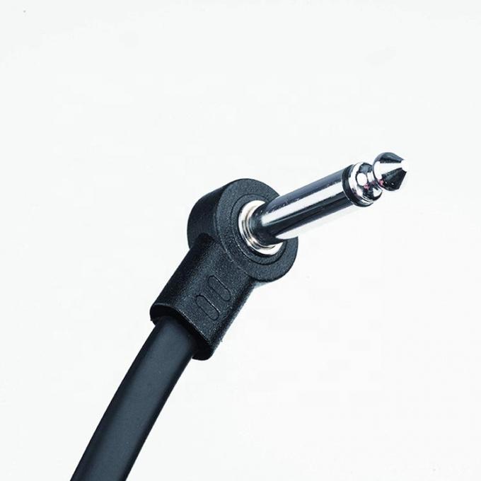 カスタムショート 90度角 1/4インチTS ジャック 電動楽器 ギターパッチケーブル 1