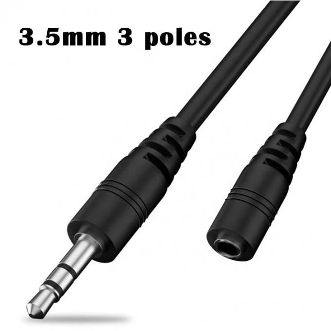 カスタム 1M 2M 男性から女性 3.5mm Aux Audio Jack エクステンションケーブル 2