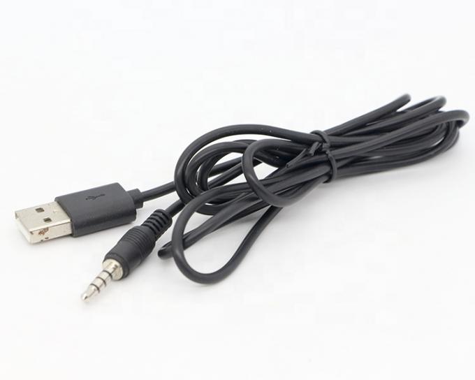 カスタム3フィート3.5mm 男性アックスオーディオジャックからUSB2.0 男性データ充電ケーブル 0