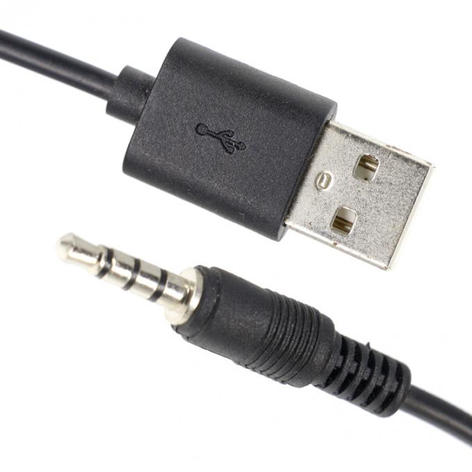 カスタム3フィート3.5mm 男性アックスオーディオジャックからUSB2.0 男性データ充電ケーブル 1