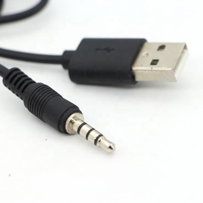 カスタム3フィート3.5mm 男性アックスオーディオジャックからUSB2.0 男性データ充電ケーブル 2