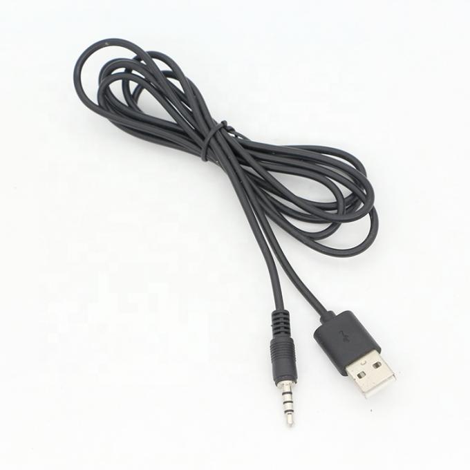 カスタム3フィート3.5mm 男性アックスオーディオジャックからUSB2.0 男性データ充電ケーブル 4