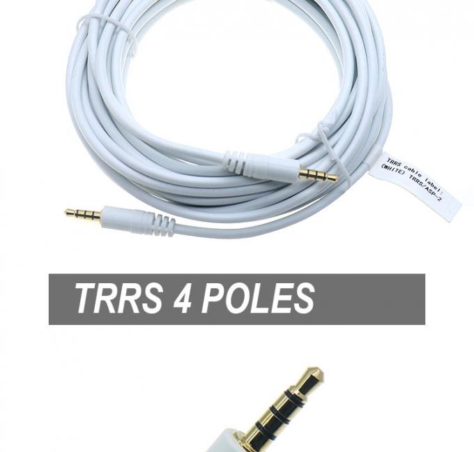3.5mm 男性から男性 女性ステレオ AUX 3ポール TRRS 4ポール TRRS モノ ジャック マイクロフォンパッチ オーディオ拡張ケーブル 1