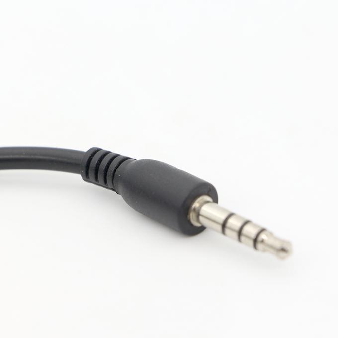 3.5mm ジャック TRRS 男性から3.5mm ジャック TRRS 女性 ステレオ オックス オーディオ エクステンションケーブル 1