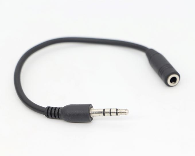 3.5mm ジャック TRRS 男性から3.5mm ジャック TRRS 女性 ステレオ オックス オーディオ エクステンションケーブル 4