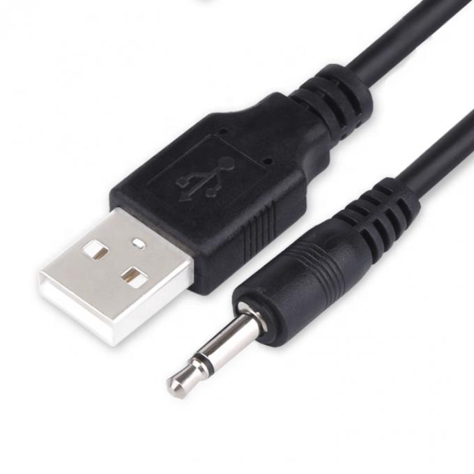 1M USBから3.5mm 2 ploes Aux Audio Jack コネクタ スピーカー電話用の充電ケーブル 0