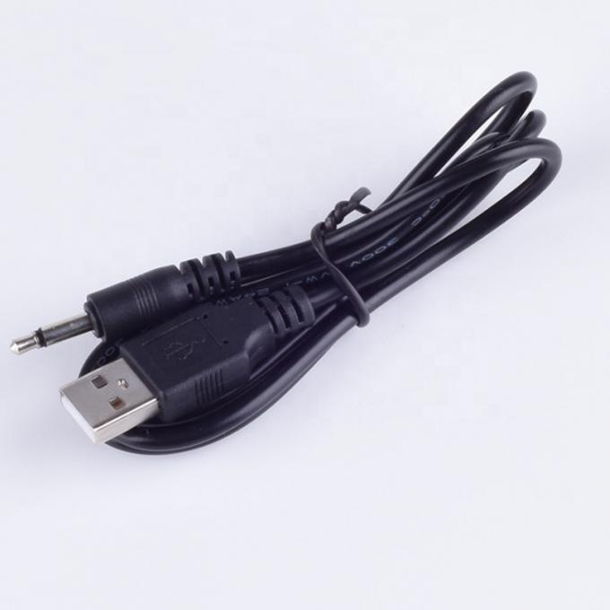1M USBから3.5mm 2 ploes Aux Audio Jack コネクタ スピーカー電話用の充電ケーブル 2