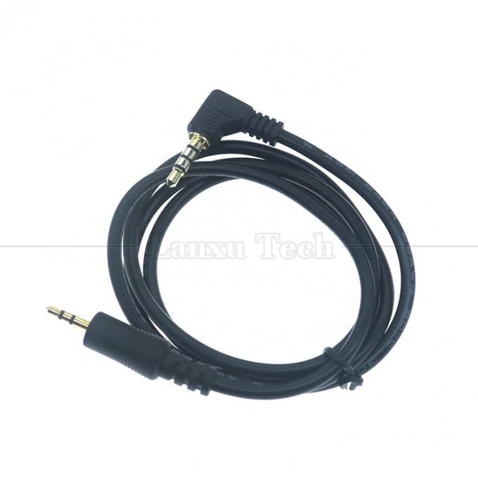 2.5mm 3ポール ジャック 90度 右角 4ポール 3.5mm TRRS ジャック TVラジオのためのステレオオーディオケーブル 3