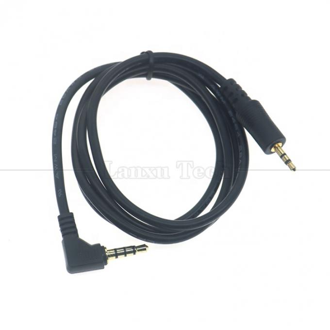 2.5mm 3ポール ジャック 90度 右角 4ポール 3.5mm TRRS ジャック TVラジオのためのステレオオーディオケーブル 2