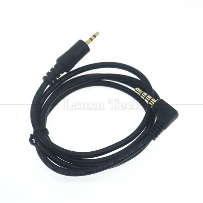 2.5mm 3ポール ジャック 90度 右角 4ポール 3.5mm TRRS ジャック TVラジオのためのステレオオーディオケーブル 4