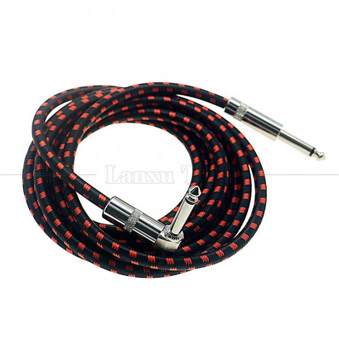 OEM 3ft 10ft 5m 1/4 6.35mm モノTS ジャック リード 帯状 電気楽器 アクセサリー アンプ エフェクト アンプ ギター パッチケーブル 4