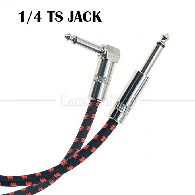 OEM 3ft 10ft 5m 1/4 6.35mm モノTS ジャック リード 帯状 電気楽器 アクセサリー アンプ エフェクト アンプ ギター パッチケーブル 3