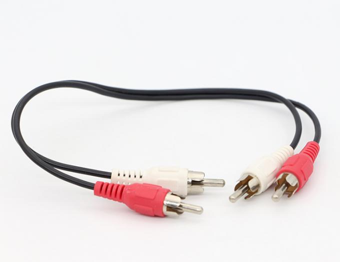 カスタム M 2M 3M TV Y スプリッタ 2 RCA 男性から2 RCA 男性のオーディオビデオケーブル 4
