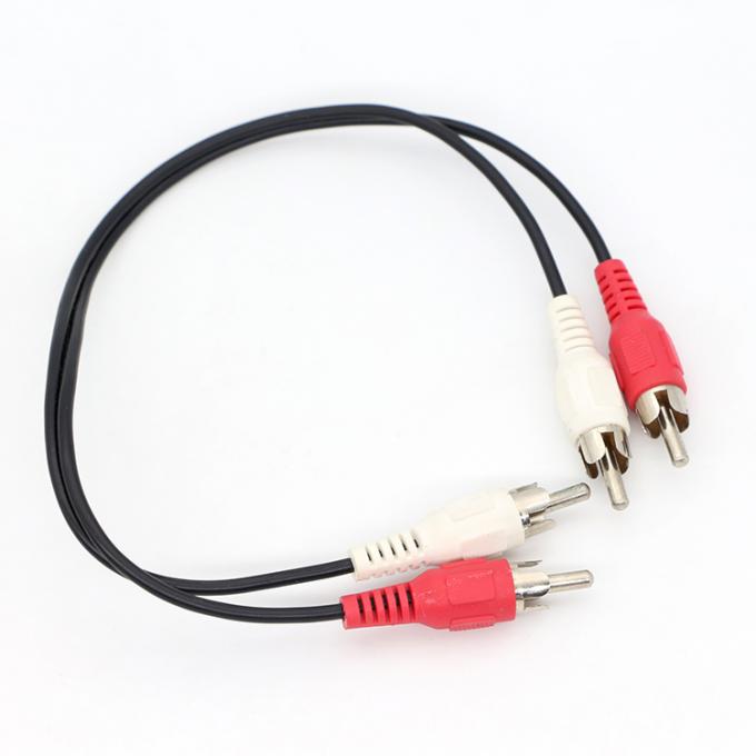 カスタム M 2M 3M TV Y スプリッタ 2 RCA 男性から2 RCA 男性のオーディオビデオケーブル 5