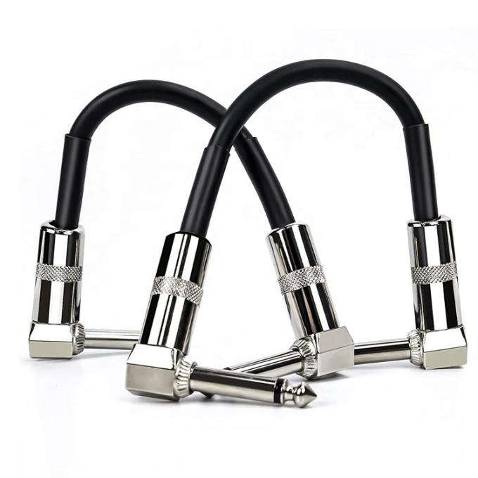 1/4 TS ジャック 電動 帯状 ペダル ギター パッチ リード ステレオ 楽器 ケーブル 0
