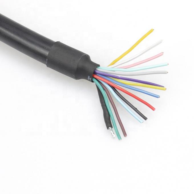 カスタム 1M 2M シールド 13 PIN Din コンネクタをオープンワイヤのピグテールケーブルに 4