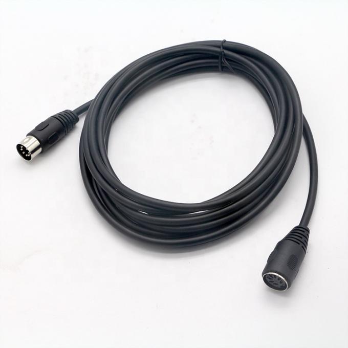 1M 3M 5M 10M MIDI 男性から女性 7 PIN DIN拡張ケーブル 0