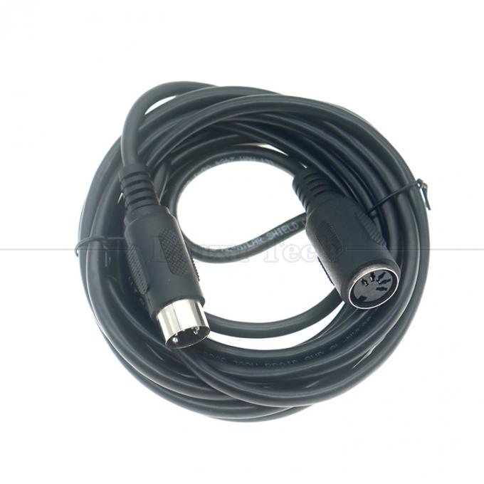高品質 1M 2M 3M 5M 10M 男性から女性へ 5PIN DINコネクタ CCTVカメラテレビのためのMIDI電源接続延長ケーブル 4