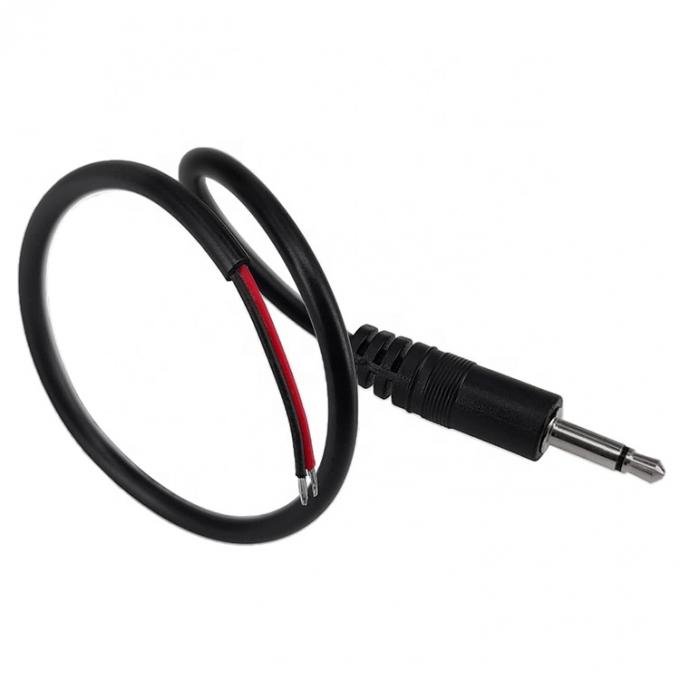 3.5mm 2ポールTS オーディオ モノ ジャック 男性 プラグ 裸のワイヤー オープンエンドケーブル 3