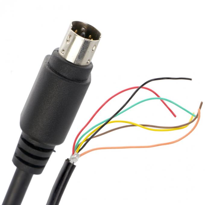 パーソナライゼーション 6 7 8 PIN MINI DIN パーグテールオープン 缶状のワイヤケーブル 0