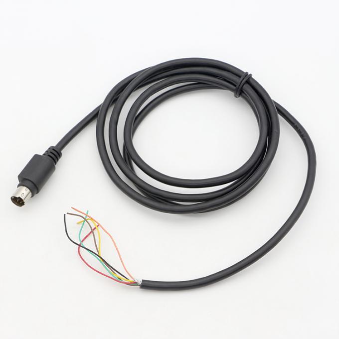 パーソナライゼーション 6 7 8 PIN MINI DIN パーグテールオープン 缶状のワイヤケーブル 4