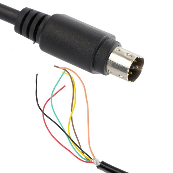 パーソナライゼーション 6 7 8 PIN MINI DIN パーグテールオープン 缶状のワイヤケーブル 1