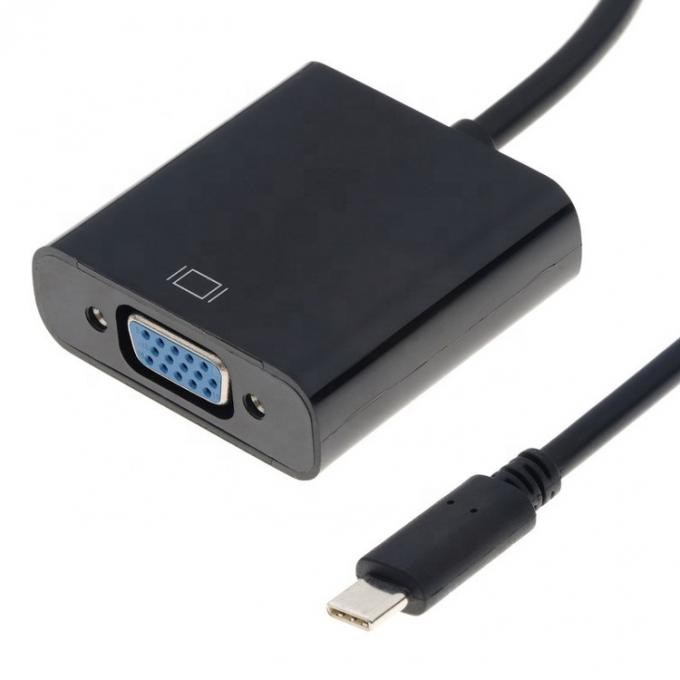 1080P 4K USB Type C から VGA 変換 アダプター PC パソコン ラップトップ 1