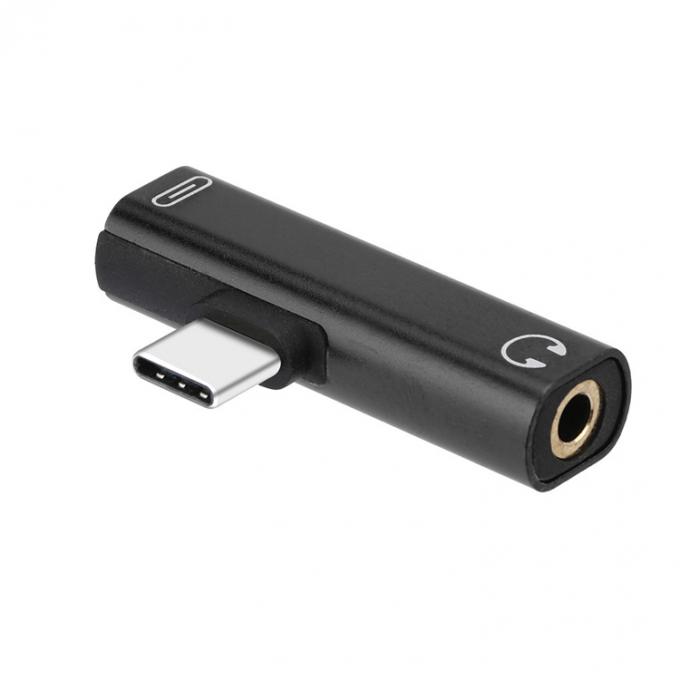 2 in 1 USB Type C から 3.5mm ジャック PD 充電 ヘッドフォン オーディオ アダプタ 3